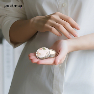 Factory Aluminum Tin Wholesale - Empty Solid Perfume Container Aroma Balm <b>Box</b> Portable <b>Small</b> Jar for Scented Balm - Product Image 3