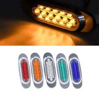Nouvelles feux de position latéraux LED 12V 24V DH-035 à 16 segments avec bord électroplaqué pour camions et remorques
