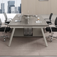 Nouvelle table de bureau modulaire convertible moderne en bois et ensemble de table d'appoint avec fonctions extensibles