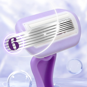 Maquinilla de Afeitar Desechable Económica para Mujer, Maquinilla de Afeitar de 6 Cuchillas con Cubierta de Jabón para un Afeitado Suave, Conveniente y Cómodo - Product Image 4