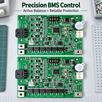 Carte de circuit imprimé BMS à équilibrage actif 4 séries personnalisable OEM avec surveillance et protection de batterie programmables (PCBA)