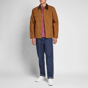Wholesale Corduroy Collar Fashion Design <strong>Mens</strong> Safari Jacket Style Canvas <strong>Chore</strong> <strong>Coat</strong> - Product Image 6