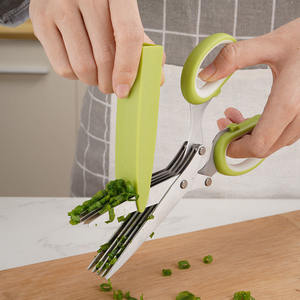 Ciseaux Ciseaux de cuisine polyvalents à 5 lames avec peigne de nettoyage pour hacher la <span class=keywords><strong>ciboulette</strong></span> au <span class=keywords><strong>basilic</strong></span> - Product Image 5