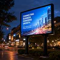 Pantalla LED 4K Inteligente para Publicidad Exterior, Resistente al Agua IP65, CMS con IA, Control Remoto WiFi 4G, Pantalla Digital de Doble Cara