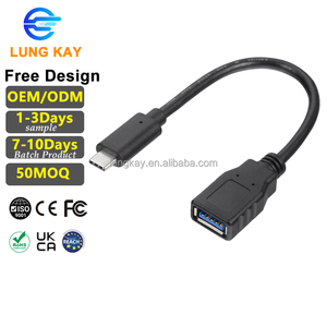 Cable OTG USB-C LUNG KAY, <span class=keywords><strong>Convertidor</strong></span> <span class=keywords><strong>de</strong></span> Cable USB3.0 Hembra <span class=keywords><strong>a</strong></span> USB-C Macho, Adaptador <span class=keywords><strong>de</strong></span> Transferencia <span class=keywords><strong>de</strong></span> Datos <span class=keywords><strong>y</strong></span> Carga USB-C <span class=keywords><strong>de</strong></span> 5 Gbps, Cable <span class=keywords><strong>de</strong></span> Extensión USBC - Product Image 1