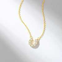 Collar con Colgante de Plata 925 Certificada con Moissanita y Zirconia, Suministro para Distribuidores Transfronterizos, OEM ODM, Venta al por Mayor de Fábrica en Pequeñas Cantidades