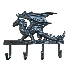 Cast Iron Dragon <strong>Key</strong> Holder Coat Rack <strong>Wall</strong> Decorative <strong>Keys</strong> <strong>Hook</strong> - Product Image 4