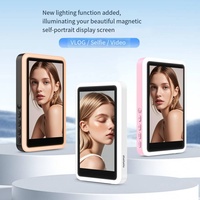 Écran magnétique arrière pour téléphone, dispositif de synchronisation multi-écrans sans fil, éclairage d'appoint pour diffusion en direct et selfies