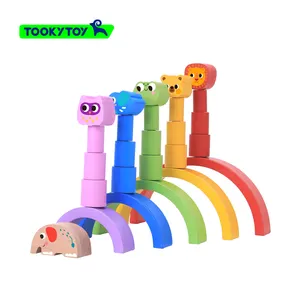 Children's Rainbow Building Block Assembly Toy Baby's Early Education Intelligence Development Toy