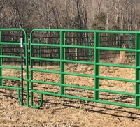 Paneles de Cerca para Ganado y Caballos de Metal Galvanizado con Estructura Estable