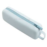 Vente en gros de sac porte-crayon portable en silicone sac de papeterie scolaire étui à stylo pochette de maquillage souple pour crayon