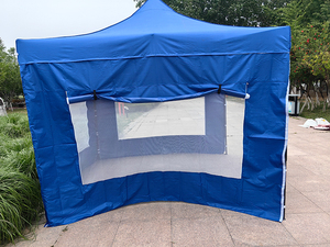 خيمة محمولة قابلة للطي 10' × 10' (<span class=keywords><strong>3</strong></span>×<span class=keywords><strong>3</strong></span>) للمعارض التجارية، مظلة متينة بغطاء أكسفورد مع طباعة مخصصة للفعاليات الخارجية والحدائق - Product Image 4