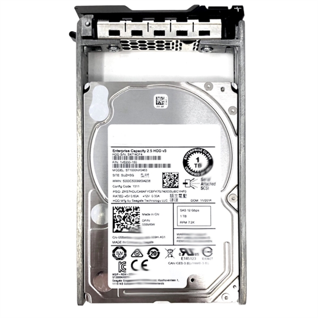 New Bulk 400-ADQY 1TB 7200RPM SAS 6.0 Gbps 2.5" 64MB Cache Enterprise Hard Drive for Server