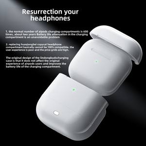Para Apple para AirPods1/2/3 <span class=keywords><strong>Pro</strong></span> caja <span class=keywords><strong>de</strong></span> <span class=keywords><strong>carga</strong></span> cubierta protectora para compartimento <span class=keywords><strong>de</strong></span> auriculares <span class=keywords><strong>reemplazo</strong></span> <span class=keywords><strong>de</strong></span> Banco <span class=keywords><strong>de</strong></span> energía - Product Image 5