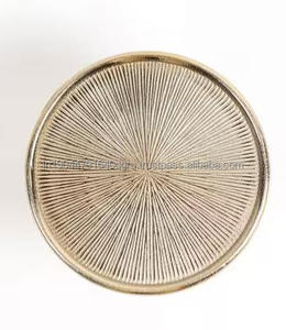Soporte de pastel metálico de latón de nuevo diseño al por mayor con postre de acabado dorado para servir decoración del hogar y propósito ocasional - Product Image 2