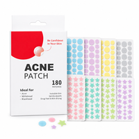 Patchs Hydrocolloïdes Étoilés à Adhérence Douce pour Boutons, 40 Points, Emballage Personnalisé pour Autocollants Médicaux Anti-Acné en Gros