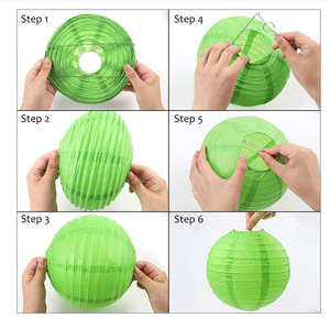 <span class=keywords><strong>40</strong></span> <span class=keywords><strong>cm</strong></span> DIY Lanternes de mariage rondes blanches en <span class=keywords><strong>papier</strong></span> Lanternes colorées pour fête de mariage - Product Image 6