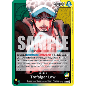 One Piece le jeu de cartes OP-10 Trafalgar Law OP10-022 V.1 L (ENG) Matériel papier - Product Image 1
