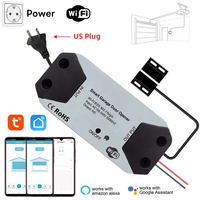 Modul Pembuka Pintu Garasi WiFi Kontak Kering, Kontrol Jarak Jauh Aplikasi Smart Life, Perintah Suara Bebas Genggam