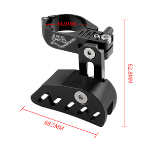 Guide-chaîne de vélo MUQZI <span class=keywords><strong>pour</strong></span> pédalier simple, fixation par collier 28.6 31.8 34.9mm, type direct, réglable <span class=keywords><strong>pour</strong></span> VTT, VTT fixe, Gravel 1X - Product Image 3
