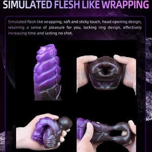 SHAZ Funda de Silicona Hueca con Forma de Dragón para Pene, Retrasa la Eyaculación, Alarga el Pene, Funda para Pene, Juguetes Sexuales para Parejas - Product Image 5