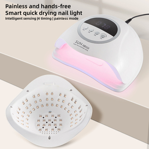 UV LED Nail Lamp 72 Beads Auto Sensor LCD Touch Screen 4 Timer Settings Fast Curing for All Gels Professional (White) - Product Image 3