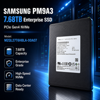 Untuk Samsung PM9A3 MZQL27T6HBLA-00A07 7.68TB Enterprise NVMe SSD, 2.5" U.2 PCIe 4.0 X4 NVMe TLC Server Solid State Drive