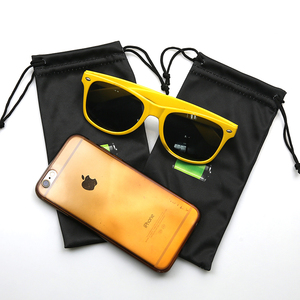Kunden spezifische Sonnenbrille Brillen tasche Beutel Weiche Mikro faser Single Draw string <span class=keywords><strong>Pouch</strong></span> - Product Image 4