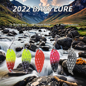 <span class=keywords><strong>Leurre</strong></span> de pêche en métal <span class=keywords><strong>2022</strong></span>, type spinner, cuillère en ligne, 3g 2.8cm avec hameçon simple pour la pêche à la carpe en mer et sur la plage - Product Image 2