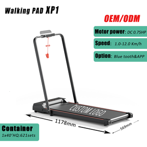 Foldable Portable Electric Mini <strong>Treadmill</strong> 0.75HP Motor <strong>Nordic</strong> Track Design LED Display 1-12km/h Speed Remote Control - Product Image 2