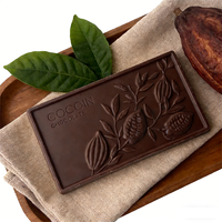 Barre de chocolat au lait en gros avec écorce d'orange 50g, chocolat composé aux fruits, beurre de cacao, barre de chocolat noir