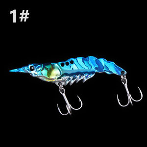 Pêche en eau douce <span class=keywords><strong>de</strong></span> haute qualité crevettes colorées vib <span class=keywords><strong>leurre</strong></span> 5g-14g alliage <span class=keywords><strong>de</strong></span> zinc 6 couleurs métal VIB simulation crevette appât - Product Image 4