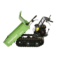 Konstant CE-geprüfte Benzin-Schubkarre 300kg Mini-Beton kipper Crawler Kleiner Transporter Mini-Ketten kipper