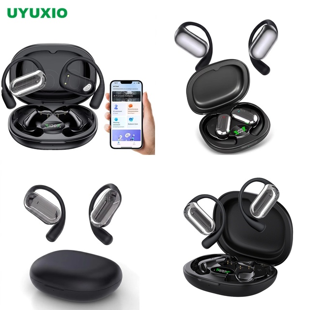Language Translator Device OWS Real-Time Translation Wireless Earphone BT 5.4 Open-Ear 4 Modes No Subscription 144 Languages