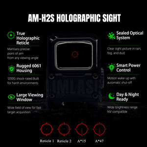 Mira Holográfica Real AIMLASER AM-H2S y Amplificador AM-M3 <span class=keywords><strong>3X</strong></span> para Tiro de Alta Precisión, Óptica Táctica - Product Image 2