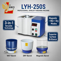 LYH-250S Máquina de Pulido y Amolado 3 en 1 con Motor Pequeño, Magnética, para Uso en Seco/Húmedo, Fácil Operación para Joyería y Odontología