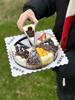 Tasse à gâteau en Mousse de Tiramisu avec couvercle, jetable, en plastique dur, pour Dessert, 170ml