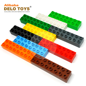 DELO TOYS (12 couleurs) Blocs de <span class=keywords><strong>construction</strong></span> du marché chinois OEM 2x8 Briques de <span class=keywords><strong>construction</strong></span> en plastique 2*8 pour enfants (JC005) - Product Image 3