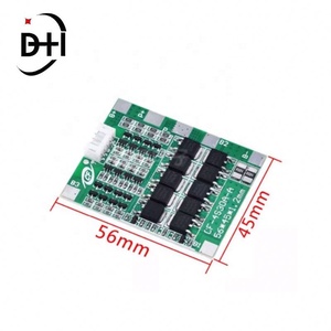4S 30A 14.8V Li-Ion Lithium 18650 แบตเตอรี่ BMS แพ็คบอร์ดป้องกัน PCB สมดุล 45x56 มม.บอร์ดอิเล็กทรอนิกส์ - Product Image 3