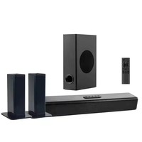 Vofull Nouveau Haut-Parleur Soundbar Tv 5.1 Fil Barre de Son Système Audio Dulby Soundbar Haut-Parleur pour Home Cinéma Bleu