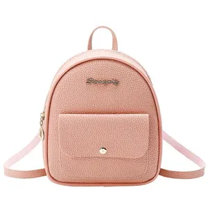 Mini sac à dos <span class=keywords><strong>femme</strong></span> en cuir PU, sac à bandoulière multifonction, petit sac à dos scolaire pour <span class=keywords><strong>femme</strong></span> L0510 - Product Image 1