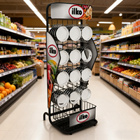 Magasin de détail support de crochet suspendu en métal sur pied présentoir d'ustensiles de cuisine présentoir de magasin de détail