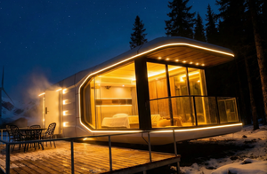 Casa Cápsula Modular de Lujo de 40 pies, con Energía Solar, Estructura de Acero Prefabricada, Diseño Moderno y Ecológico para Hoteles y Resorts - Product Image 6