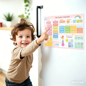 Mon premier calendrier magnétique quotidien avec météo et émotions, jours de la <span class=keywords><strong>semaine</strong></span>, tableau « Tout sur aujourd'hui » - Product Image 4