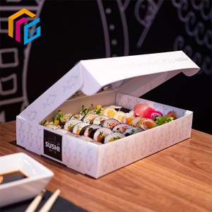 Caja de Embalaje Plegable Personalizada para Sushi, de Calidad Alimentaria, para Llevar, con Tapa Abatible, para Aperitivos, Brownies y Pasteles, con Insertos - Product Image 3