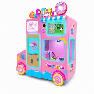 Distributeur automatique de barbe à papa en métal en libre-service avec garantie d'un an, machine à barbe à papa automatique pour les centres commerciaux - Product Image 5