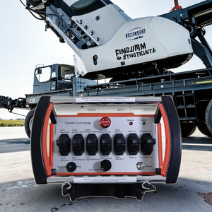 Comodidad y seguridad de la fábrica Tianma DC24V <span class=keywords><strong>Control</strong></span> remoto de grúa de 7 funciones para operaciones de grúas exportadas a Turquía - Product Image 5