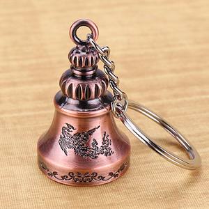 Çin Tarzı Çan Anahtarlık Turistik Yerler Metal Alaşım Anahtarlık Lazer Logolu Deve Çanı Şirket Promosyon Hediyeleri için - Product Image 2