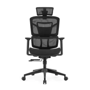 Geri uzanmış yeni tasarım ergo file arkalıklı ofis koltuğu bilgisayar sandalyesi tel kontrol mekanizması