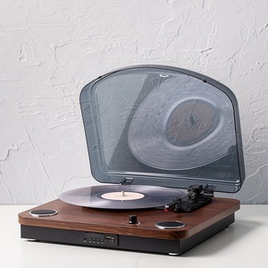 Audmic Hiện Đại Retro Điện Vinyl Kỷ Lục <span class=keywords><strong>LP</strong></span> Máy Nghe Nhạc Cổ Điển Turntable Với Loa - Product Image 4